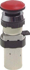 5/2 M5 Valve bouton d'arrêt d'urgence rouge 0-12bar/0-168psi 30.5mm Airtec