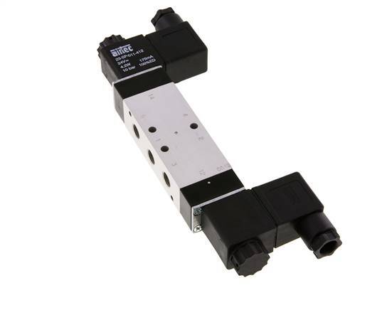 5/3 G1/8'' Electrovanne à centre fermé 230V AC 3-10bar/42-140psi Airtec
