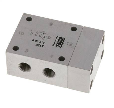 3/2 G1/8'' Air Pilot Valve ATEX 2-10bar/28-140psi Airtec