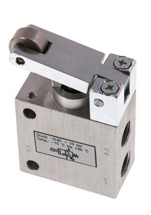 valve universelle à levier à rouleaux 3/2 G1/4'' à usage intensif -0.95-10bar/-13.2-140psi