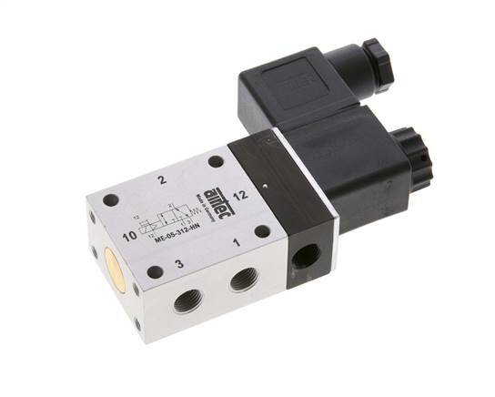 electrovanne 3/2 G1/8'' pilote externe 12V DC -0.95-10bar/-13.2-140psi Airtec
