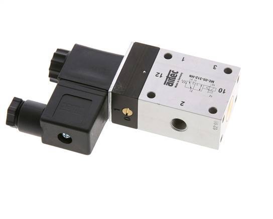electrovanne 3/2 G1/8'' pilote externe 12V DC -0.95-10bar/-13.2-140psi Airtec