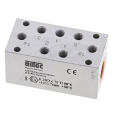 5/2 M5 Valve pilote d'air bistable ATEX 0-10bar/0-140psi Airtec