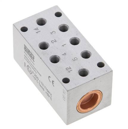 5/2 M5 Valve pilote d'air bistable ATEX 0-10bar/0-140psi Airtec