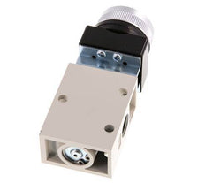 vanne à bouton poussoir 3/2 G1/4'' noir 0-8bar/0-112psi YPC