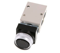 vanne à bouton poussoir 3/2 G1/4'' noir 0-8bar/0-112psi YPC