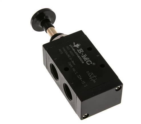 vanne à levier manuel axiale 3/2 G1/2'' 0-8bar/0-112psi E.MC