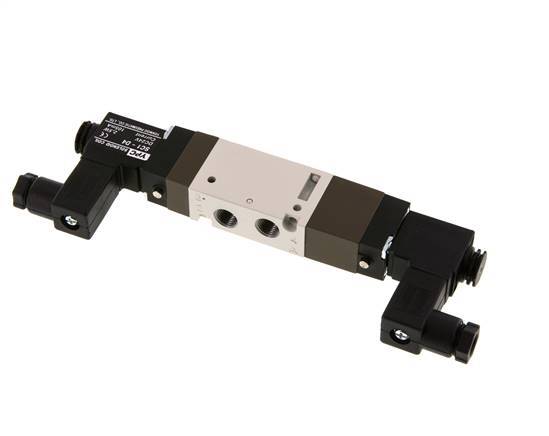 5/3 G1/8'' Electrovanne à centre fermé 24V DC 2-10bar/28-140psi YPC