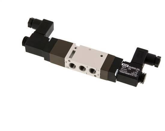 5/3 G1/8'' Electrovanne à centre fermé 24V DC 2-10bar/28-140psi YPC