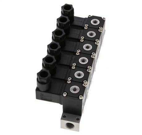 6x3/2 M5 NC Electrovanne 12V DC -0.95-8bar/-13.2-112psi Airtec