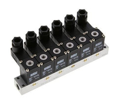 6x3/2 M5 NC Electrovanne 12V DC -0.95-8bar/-13.2-112psi Airtec