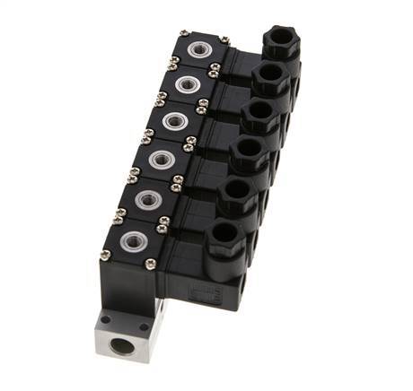 6x3/2 M5 NC Electrovanne 12V DC -0.95-8bar/-13.2-112psi Airtec