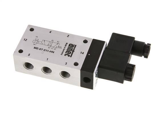 electrovanne 5/2 G1/4'' (G1/8'') Pilote externe 115V AC -0.95-10bar/-13.2-140psi Airtec