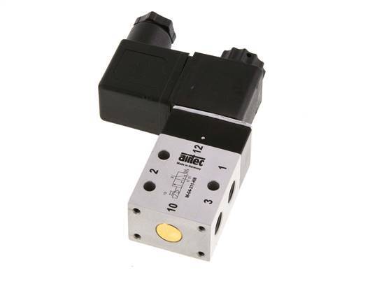 electrovanne 3/2 G1/8'' NC 12V DC 2.5-10bar/35.0-140psi Airtec