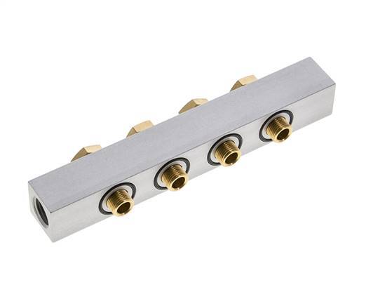 Manifold 4-Stations 3/2 5/2 5/3way Airtec M05/P05