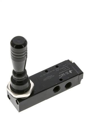 valve à levier central d'échappement 5/3 G1/8'' 0-8bar/0-112psi E.MC