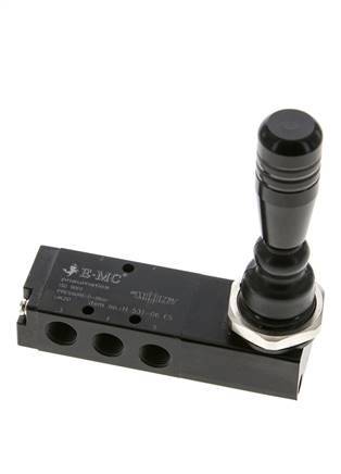 valve à levier central d'échappement 5/3 G1/8'' 0-8bar/0-112psi E.MC