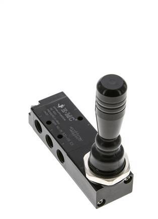 valve à levier central d'échappement 5/3 G1/8'' 0-8bar/0-112psi E.MC