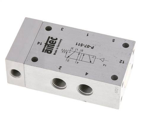 valve pilote d'air 5/2 G1/4'' 0-10bar/0-140psi Airtec