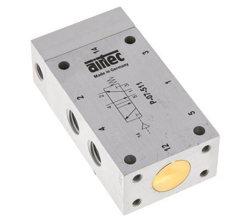 valve pilote d'air 5/2 G1/4'' 0-10bar/0-140psi Airtec