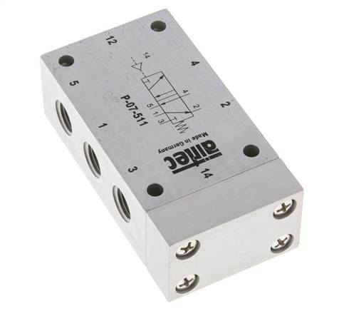 valve pilote d'air 5/2 G1/4'' 0-10bar/0-140psi Airtec