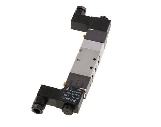 5/3 G1/8'' Electrovanne à centre fermé 230V AC 1.5-8bar/21.0-112psi E.MC