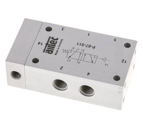 valve pilote d'air 5/2 G1/4'' ATEX 0-10bar/0-140psi Airtec