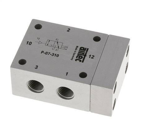 valve pilote d'air 3/2 G1/4'' (G1/8'') 1.5-10bar/21.0-140psi Airtec