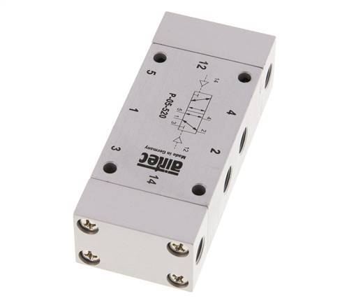 valve pilote d'air bistable 5/2 G1/8'' 0-10bar/0-140psi Airtec