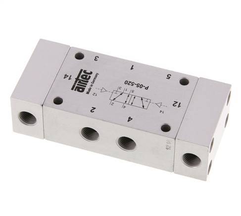 valve pilote d'air bistable 5/2 G1/8'' 0-10bar/0-140psi Airtec