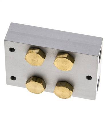 Manifold 2-Stations 5/2 5/3way Airtec M04/P04
