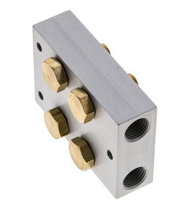 Manifold 2-Stations 5/2 5/3way Airtec M04/P04