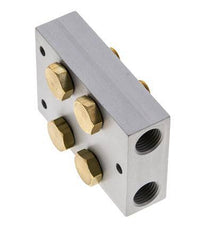 Manifold 2-Stations 5/2 5/3way Airtec M04/P04