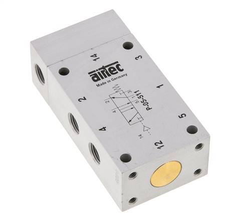valve pilote d'air 5/2 G1/8'' 0-10bar/0-140psi Airtec