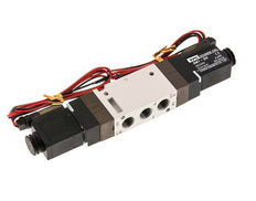5/2 G1/8'' Bistable Solenoid Valve 24V DC 1.5-10bar/21.0-140psi 2-pin Plug YPC