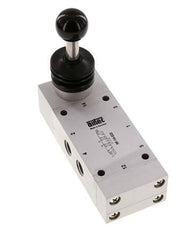 valve à levier central d'échappement 5/3 G1/4'' 0-12bar/0-168psi Airtec