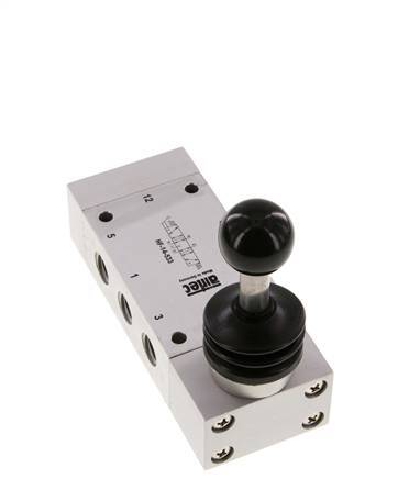valve à levier central d'échappement 5/3 G1/4'' 0-12bar/0-168psi Airtec
