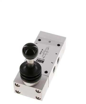 valve à levier central d'échappement 5/3 G1/4'' 0-12bar/0-168psi Airtec