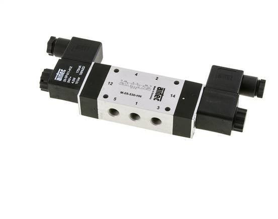 5/3 G1/8'' Electrovanne à centre fermé 230V AC 3-8bar/42-112psi Airtec