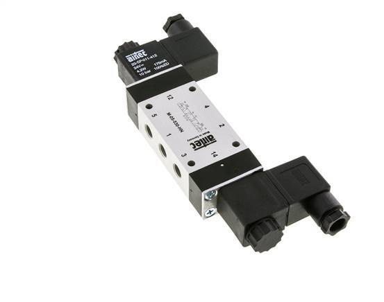 5/3 G1/8'' Electrovanne à centre fermé 230V AC 3-8bar/42-112psi Airtec