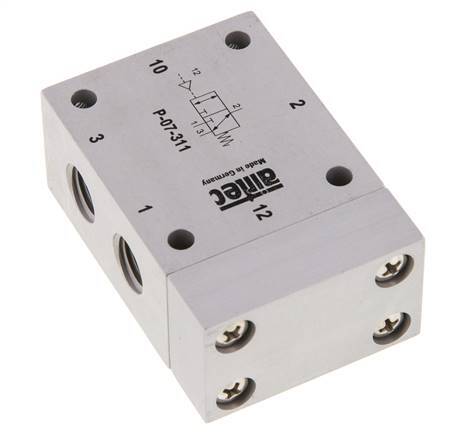 valve pilote d'air 3/2 G1/4'' (G1/8'') 1-10bar/14-140psi Airtec