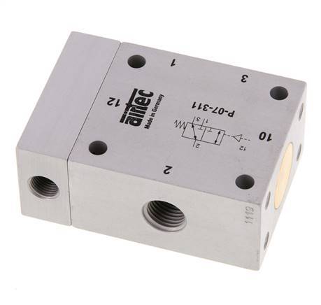valve pilote d'air 3/2 G1/4'' (G1/8'') 1-10bar/14-140psi Airtec