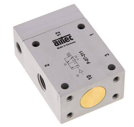valve pilote d'air 3/2 G1/4'' (G1/8'') 1-10bar/14-140psi Airtec
