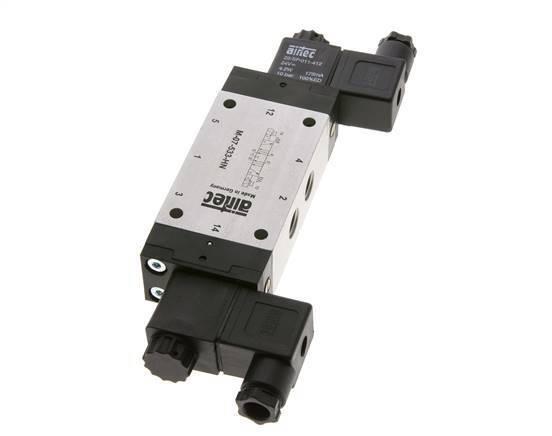 electrovanne centrale d'échappement 5/3 G1/4'' 230V AC 3-8bar/42-112psi Airtec