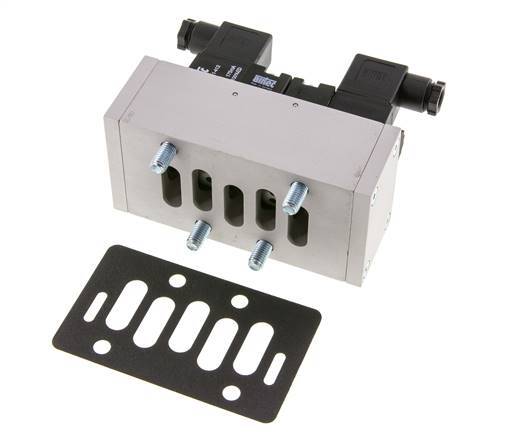 5/2 ISO 5599-3 Bistable Solenoid Valve 48V DC 2-10bar/28-140psi Airtec