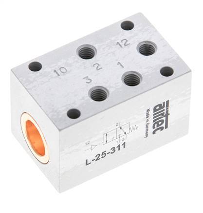 3/2 M5 Valve pilote d'air 1-10bar/14-140psi Airtec