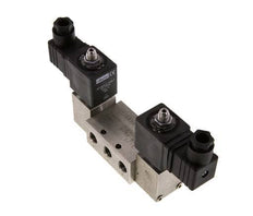électrovanne bistable 5/2 G1/4'' en acier inoxydable 24V DC 2-12bar/28-168psi