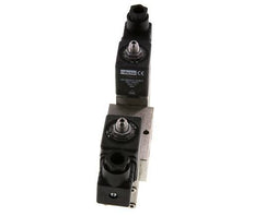 électrovanne bistable 5/2 G1/4'' en acier inoxydable 24V DC 2-12bar/28-168psi