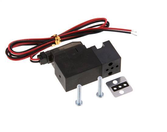 3/2 Flange NC Solenoid Valve 24V DC 0-8bar/0-112psi 2-pin Plug YPC