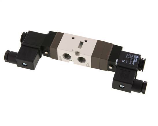 5/3 G1/4'' (G1/8'') Pressure Center Solenoid Valve 115V AC 2-10bar/28-140psi YPC